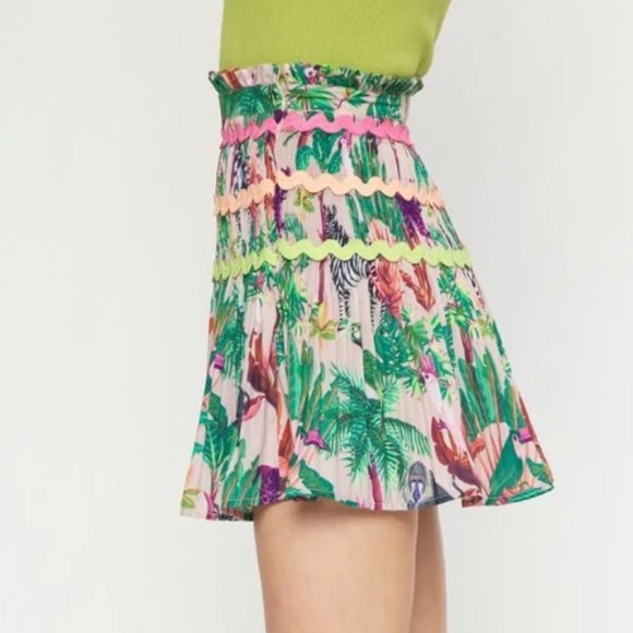 Entro Island Essence Tropical Printed Mini Skirt NWT - Picture 8 of 15